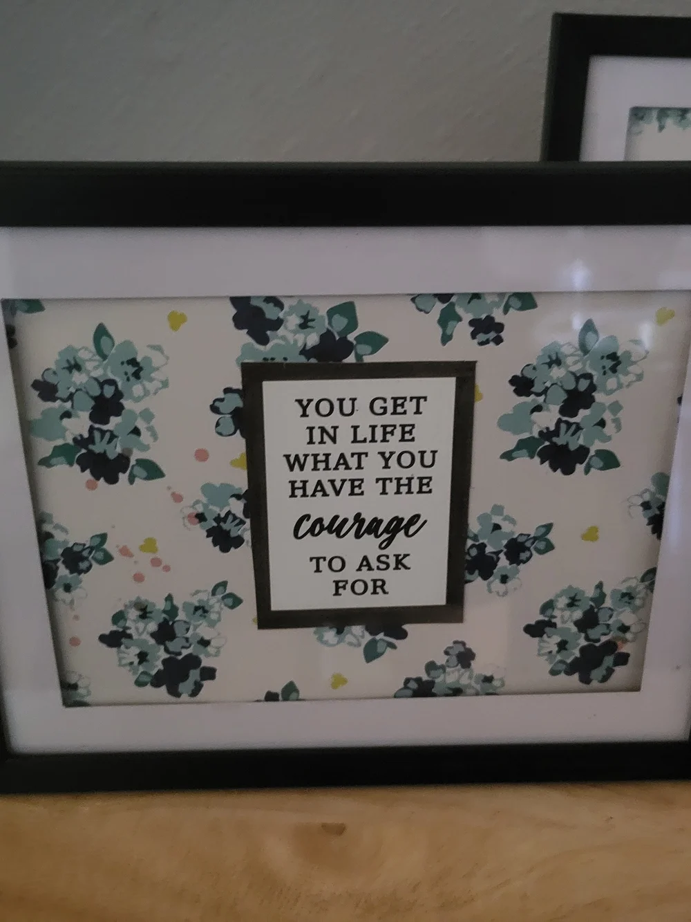 Black Framed Floral Wall Art Set - Home Accents